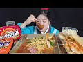 김장김치에 삼양라면 + 소세지 듬뿍 올려 삼양라면매운맛 먹방 Spicy Ramyeon Korean Noodle Mukbang