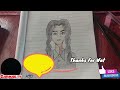 How To Draw Wednesday Addams Anime Cartoon Using Ballpen, Pencil and Color Pencils