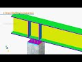 Anchor bolt fixing details | Installing Steel Girder Concrete Column reinforcements | 3d animation