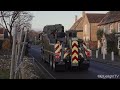 Nuclear convoy passes through an English village