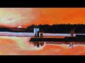 Nairn Harbour at Sunset by Jacqueline Sewell (with James Hunter)