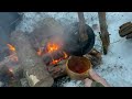 Camping in Heavy snowfall