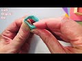 DIY Origami Paper Ring - How to make origami ring - Sticky Note Origami Easy Ring - No Tape, No Glue