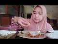 MAKAN SIANG DENGAN TEMPE+SAMBAL+LALAPAN TERONG+SAYUR TOGE