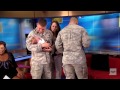 Watch: Soldiers meet their newborn babies