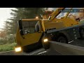 BUILDING RETAINING WALL WITH LIEBHERR 1040 HMM | Public Work | Farming Simulator 22 | Episode 69