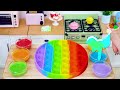 Mini Popsicles Rainbow Recipe 💛The Most Colorful Miniature Popsicle Ice Cream Making 🍦 Mini Cakes