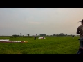paragliding landing and fieldpack