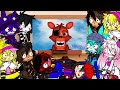 Фнаф реагирует на FNAF Попробуй не Засмеяться Челлендж  Полнометражный эпизод Перезалив Gacha club