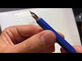 How to prepare a dip pen nib so it holds a lot of ink