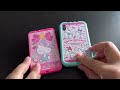 7 minutes Satisfying with Unboxing New Hello Kitty vs Sanrio Cell Phone ASMR (no music)