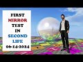 First Mirror Test in Second Life