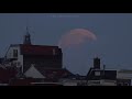 Supermoon in Amsterdam Realtime 4k