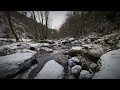 Peaceful Mountain River ❄️ | ASMR | Relaxing | Nature Video