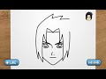 How to draw SASUKE (Naruto Shippuden) step by step, EASY