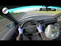 1993 Mercedes-Benz W124 SG65 V12 TOP SPEED DRIVE ON GERMAN AUTOBAHN 🏎