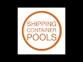 Shipping Container Pool Crane Drop Install