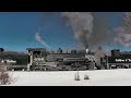 Cumbres and Toltec Rotary steam powered snowplow gets to work 2020 Part 1.