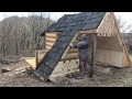 A converted house from an old hut. Construction in nature