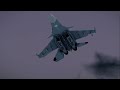 Russian Sukhoi Su-57 aircraft bombard the largest US air base in Poland