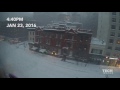 Time lapse of NYC's first blizzard of 2016