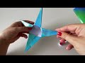 Étoile de Noël en papier 🌟How to make Christmas Star Decoration Christmas 🎄✨