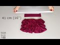 Full Frilled Skirt Cutting and Sewing | Tuğba İşler