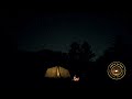 Restful Minds 10: Camping night sky and fire to rest, relax, meditate and fall asleep