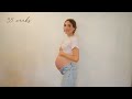 PREGNANCY TRANSFORMATION | Week by Week Belly Growth 5-39 Weeks