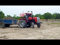 Three Tractor trolley Standing by One Row || Mahindra 265 DI | Eicher 380 || Massey Ferguson 7250