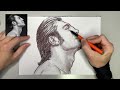 Javier Bardem | Ballpoint Pen Drawing | Drawing Sound