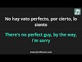 Grupo Frontera - NO HAY VATO PERFECTO Lyrics English Translation - Spanish and English Dual Lyrics