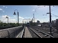 Hudson-Bergen Light Rail car 5054 departs Hoboken