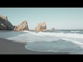 【4K】Relaxing Early Morning Walk in a Wonderful Wild Beach | Ocean Wave Sounds ASMR