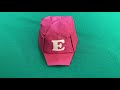 【折り紙/折り方】帽子（ベースボールキャップ）－How to fold origami 