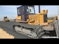 Incredible Techniques Skills Operator KOMATSU Dozer D41P Pushing And Grading Gravel New Road