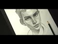Draw with me - my full portrait process