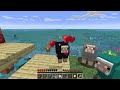 Survivre sur un coffre de Lucky Block entouré de requins ! Minecraft Lucky Block Ep 1