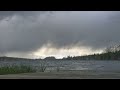 Beautiful sky over the lake (time lapse)