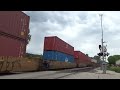 CN Intermodal Train Thru Fond Du Lac, Wisconsin 7/4/24