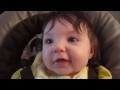 Everly eating in hi chair for 1st time 2-24-15