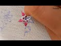 طريقة تطريز الورد| 6 flower embroidery