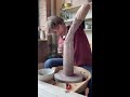 Making a tall vase - Throw with me (#Shorts)