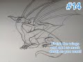 How to draw a dragon laying down!