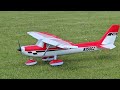 Ultimate Maiden Flight of E-flite Carbon Z Cessna 150! 6S power pack.