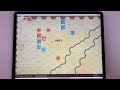 Hex and Counter Game Running on iPad