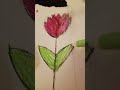 How to draw flower (easy)