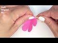Sticky Note Origami Easy Flower No-Glue Tutorial, How to Make Easy Paper Flower, DIY Paper Crafts