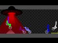 Escape From the UFO - Survival Stickman Unicycle Race