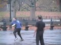 Freestyle Frisbee in Central Park Bandshell 2004